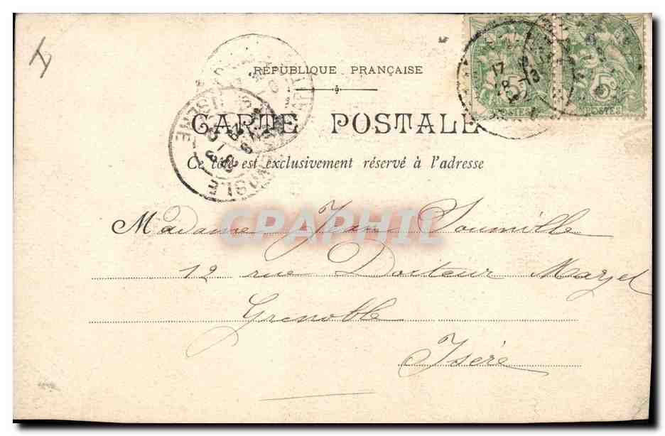 CPA Fantaisie (dessin a la main) Cloches — Rückseite