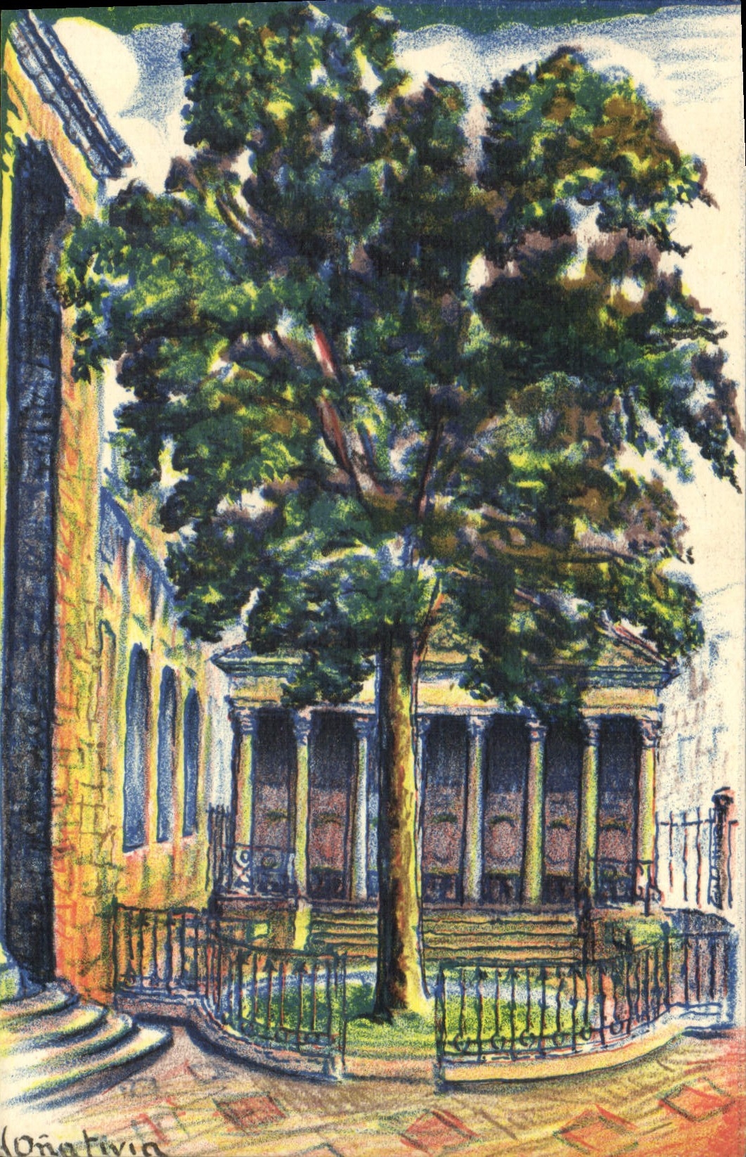 CPA Fantaisie Arbre Luno El arbol de Guernica 