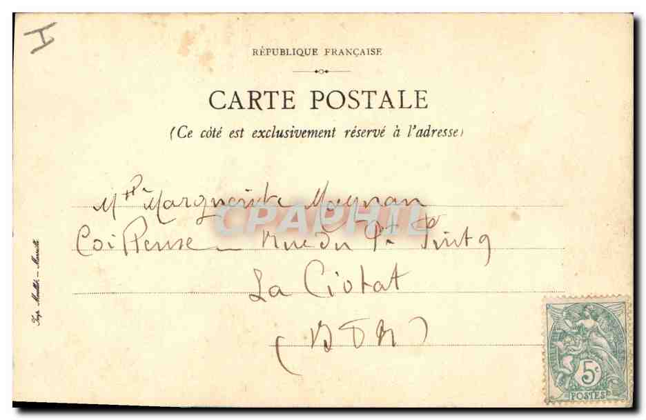 Paysage avec maison — Aseuil — éditeur inconnu — Verso