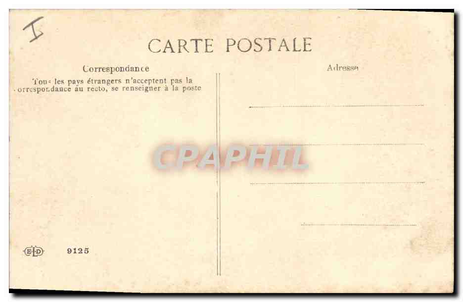CPA Fantaisie (dessin a la main) Paysage — Back
