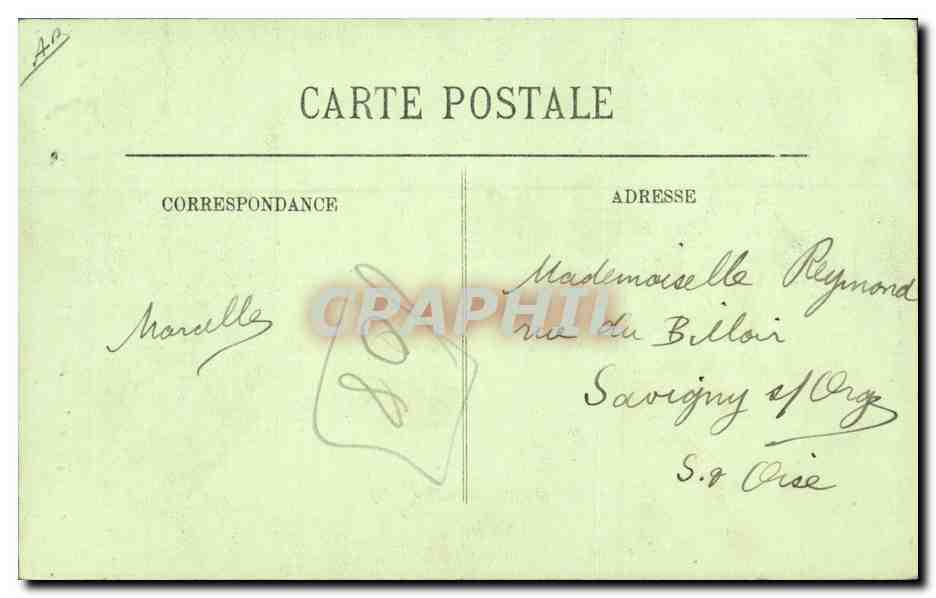 Frau von Moulière — Typ Moulière — LL. — Nr. 3026 — Rückseite