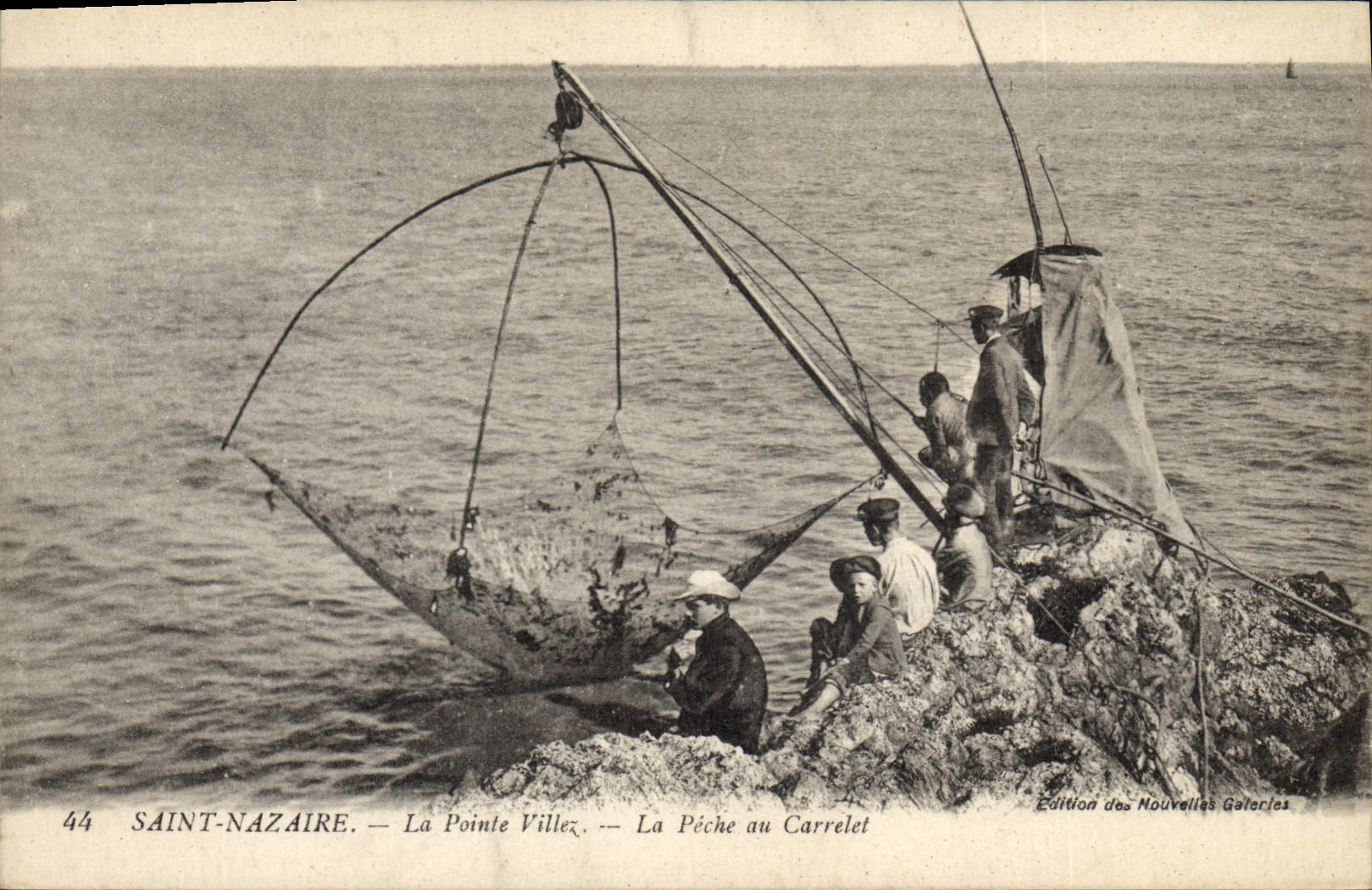 Saint-Nazaire — La Pointe Ville — La Pêche au Carrelet — Édition des Nouvelles Galeries