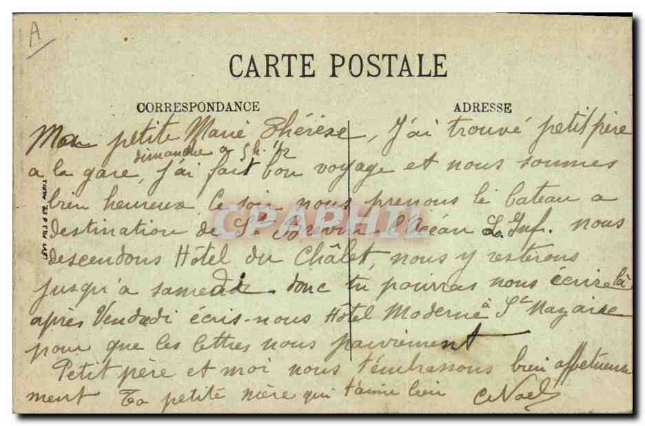 Saint-Nazaire — La Pointe Ville — La Pêche au Carrelet — Édition des Nouvelles Galeries — Reverso