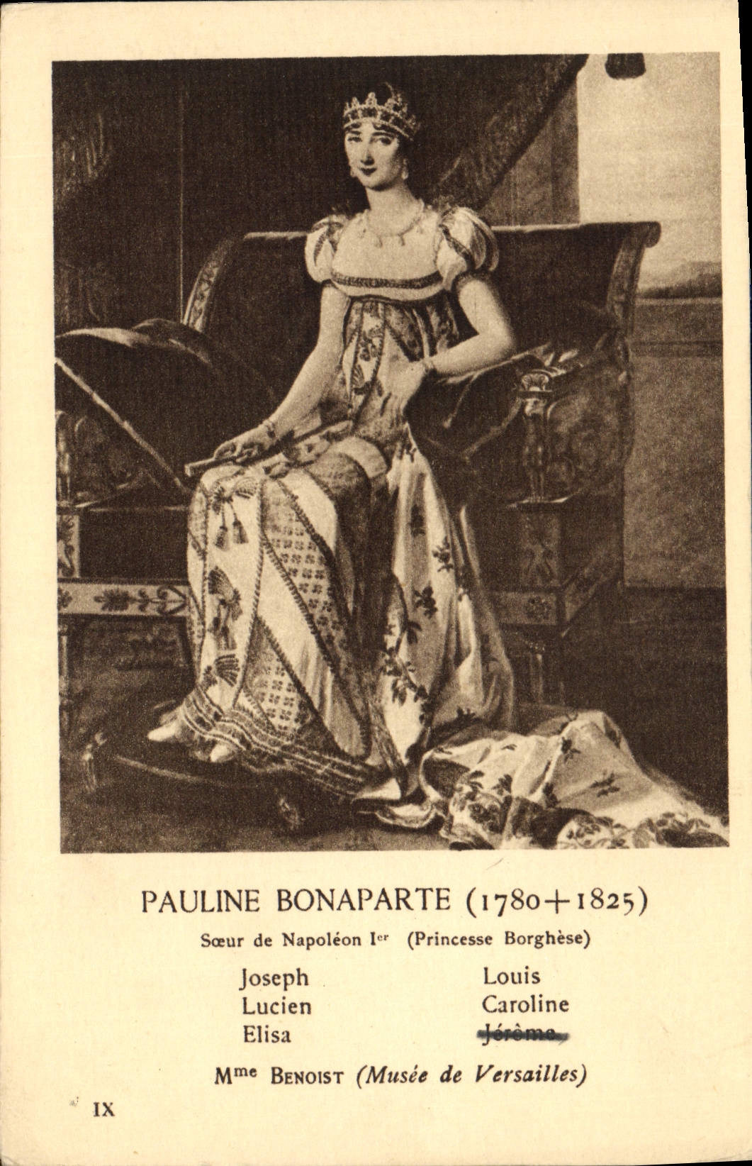 CPA Pauline Bonaparte Soeur de Napoleon 1er Princesse Borghese