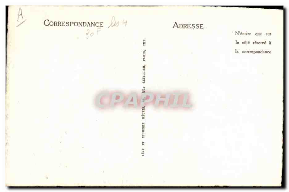 CPA Duc de Reichstadt Napoleon II Roi de Rome — Rückseite