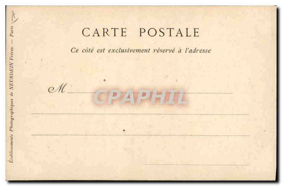 CPA Philippe d'Orleans Frere de Louis XIV — Verso