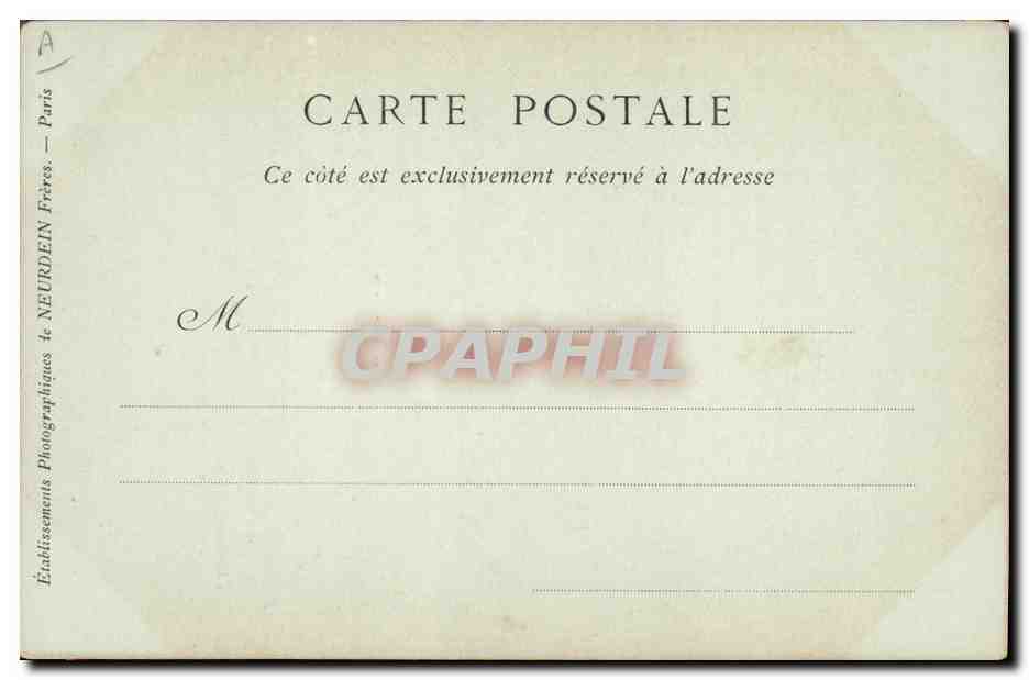 Murillo — Peintre espagnol, portrait gravé — Collections ND Phot, n° 441 — Achterkant