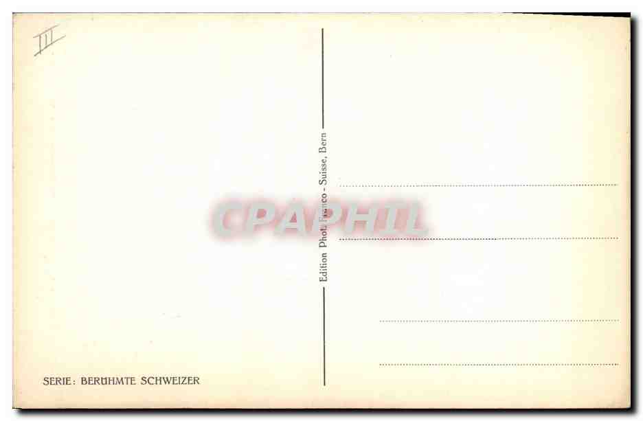 CPA Hans Georg Nageli  — Rückseite