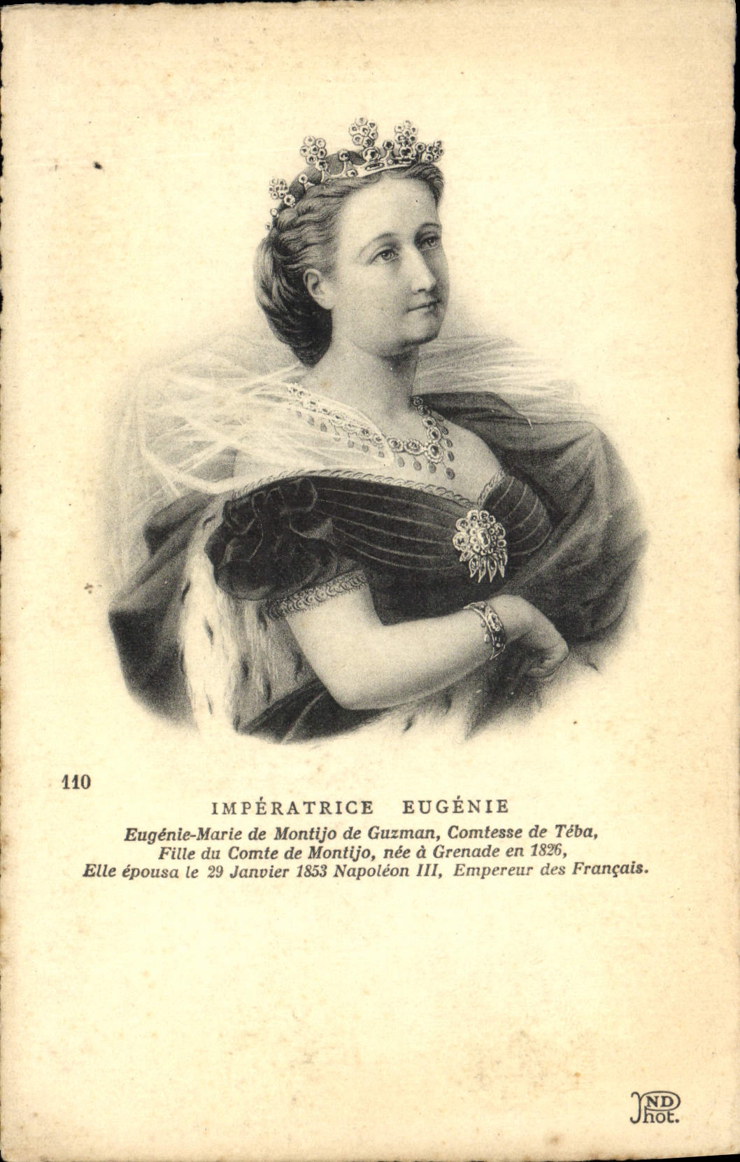 CPA Imperatrice Eugenie Comtesse de Teba