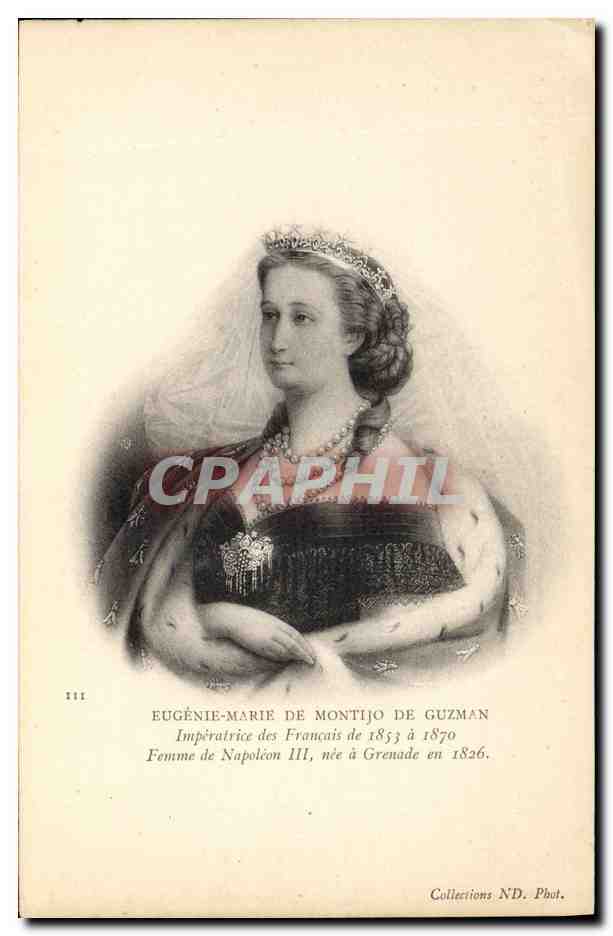 CPA Eugenie Marie de Montijo de Guzman Imperatrice des Francais