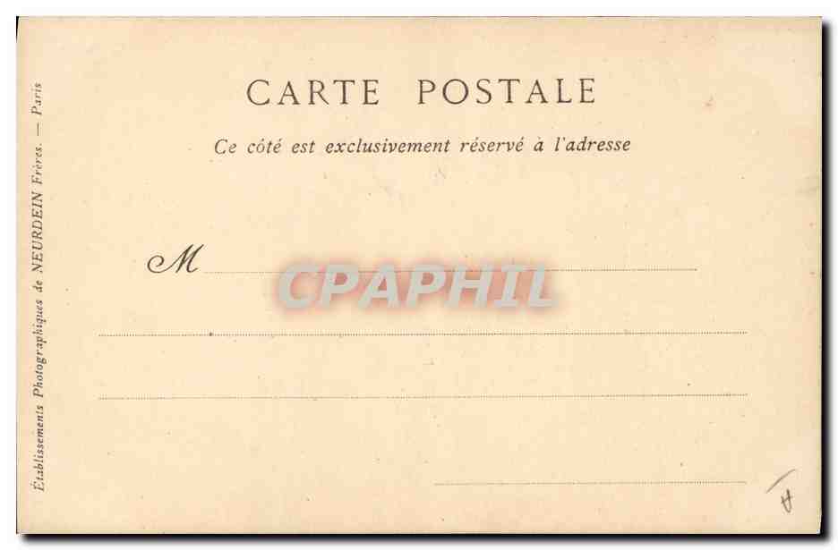 CPA Charles lebrun  — Rückseite
