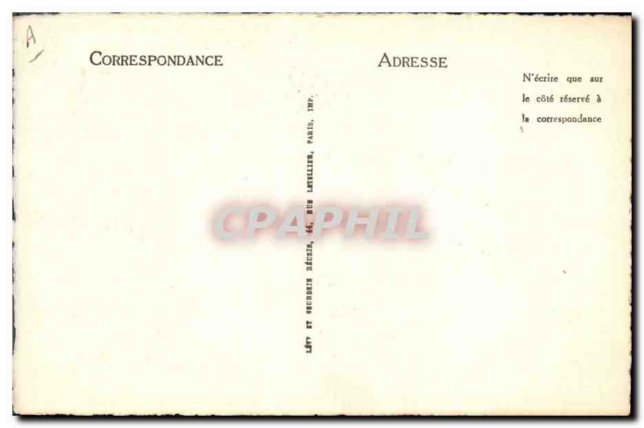CPA Jean sans peur — Verso