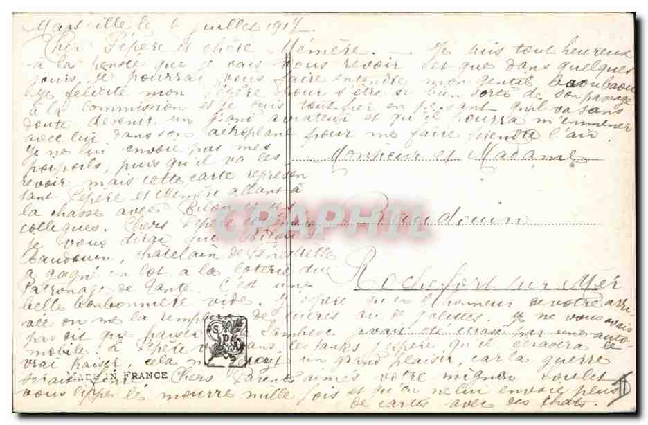 Chasse à courre — Père et Mère — Popere et Mémère — éditeur L. Cardin — Reverso