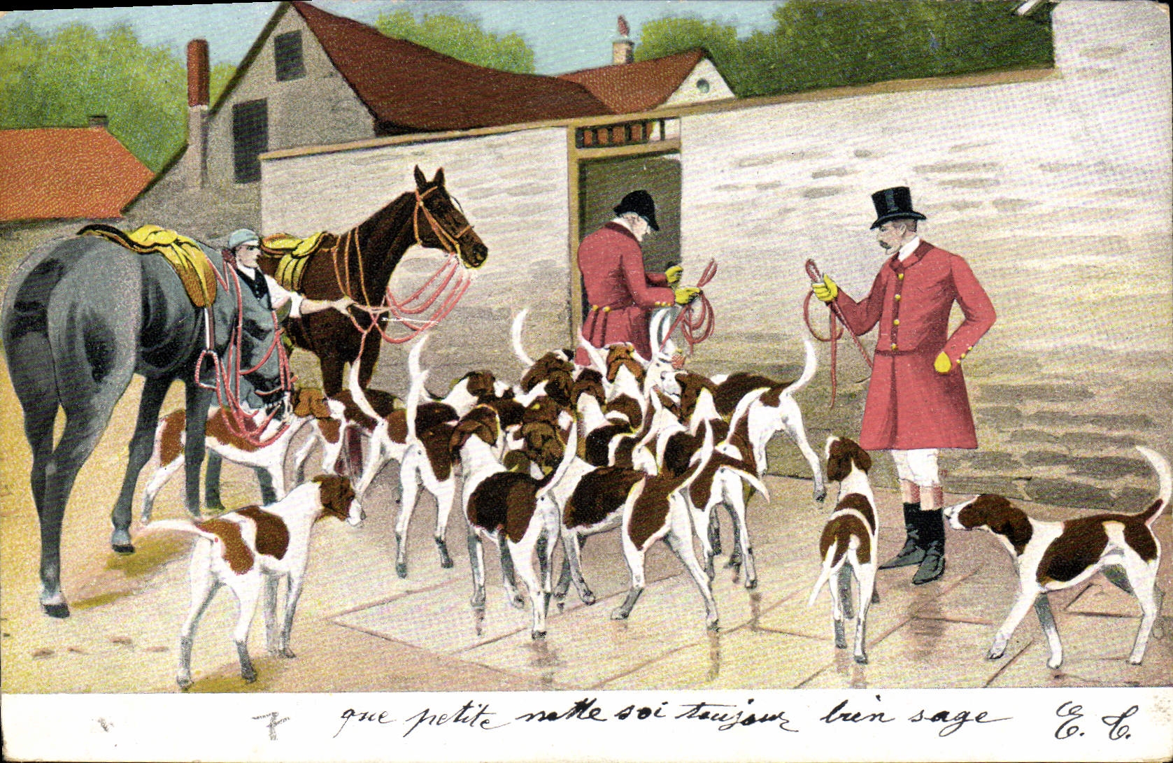 Chasse aux renards — éditeur C. & C. — n° de série 204