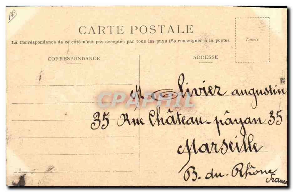 CPA Militaria Algerie Spahis Charge de cavalerie — Verso