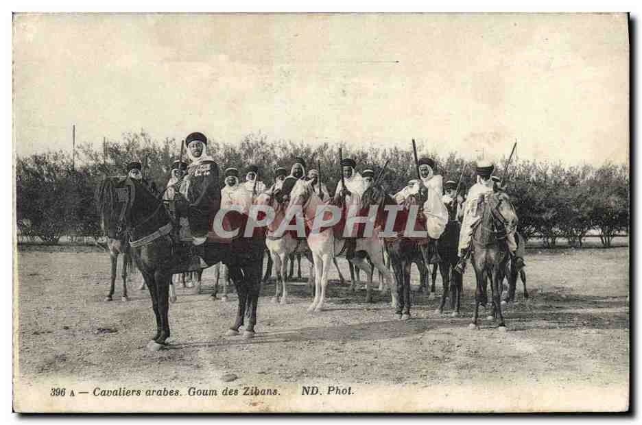 Cavaliers arabes. Goum des Zibans — ND. Phot. — n° 396 A