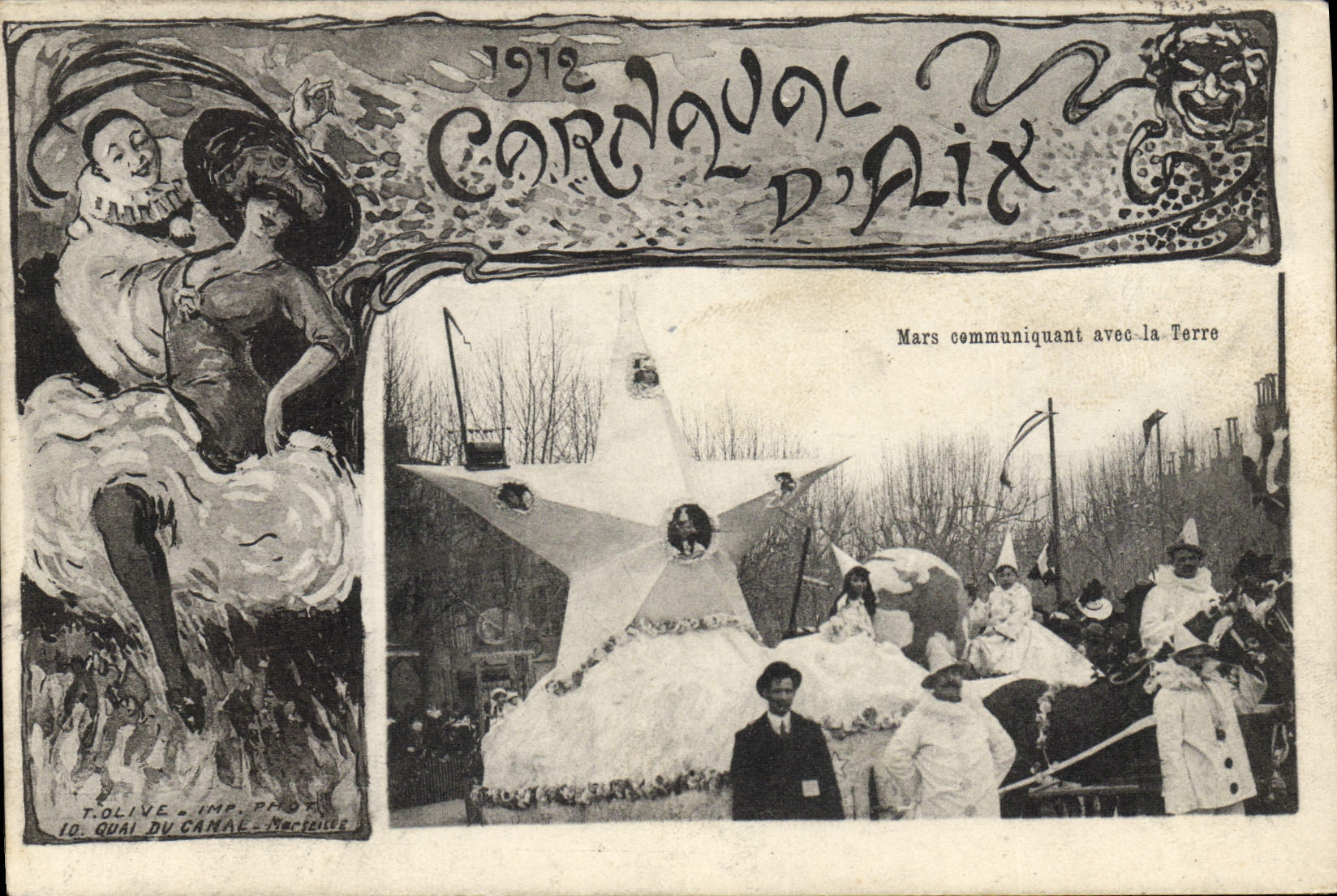 Carnaval d'Aix — 1912 — Tolive, Imp. Phot. 10, Quai du Canaë - Marteille