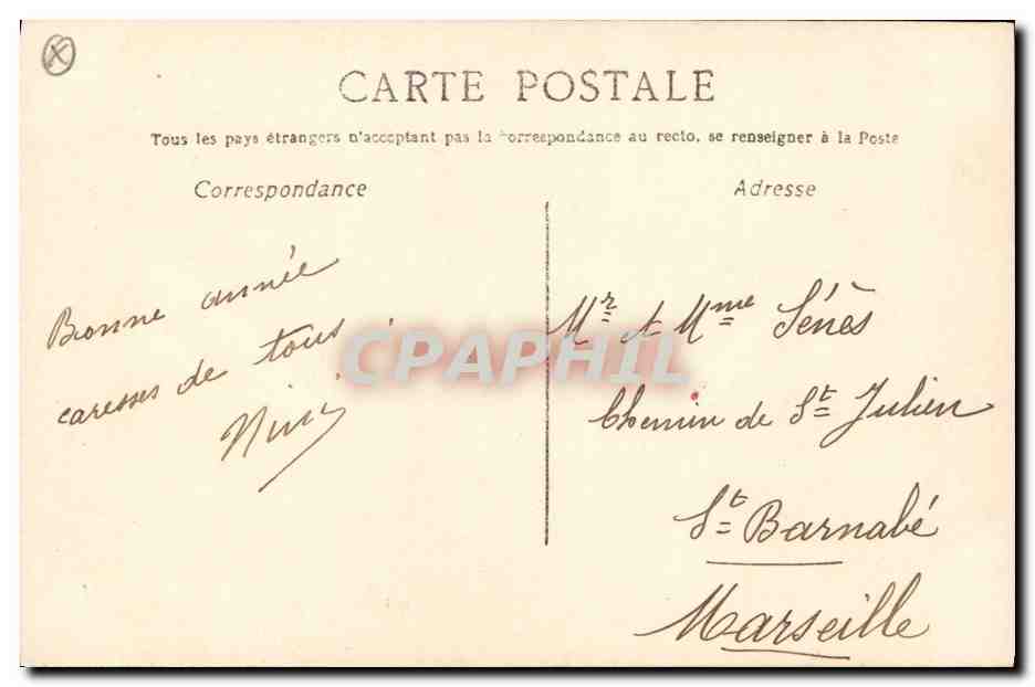 CPA Fantaisie Lune Enfant — Rückseite