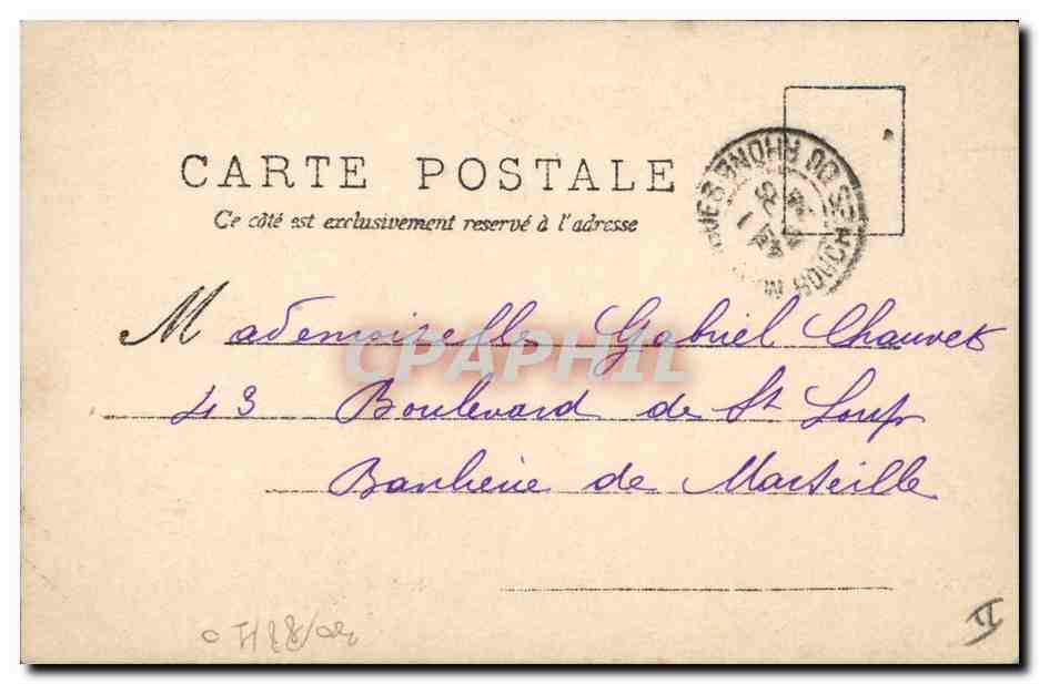 CPA Fantaisie Lune Femme Croissants de lune Colombine dort — Rückseite