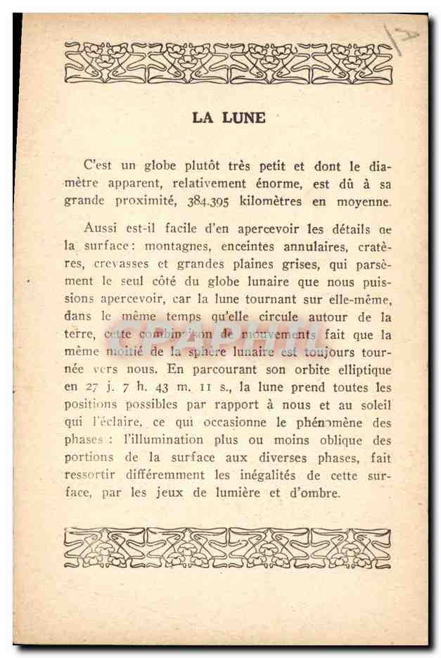 La Lune — Après le premier quartier — éditeur non identifié — Rückseite