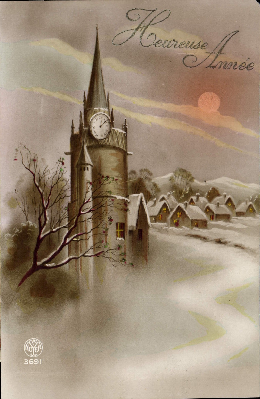 CPA Fantaisie Lune Chateau