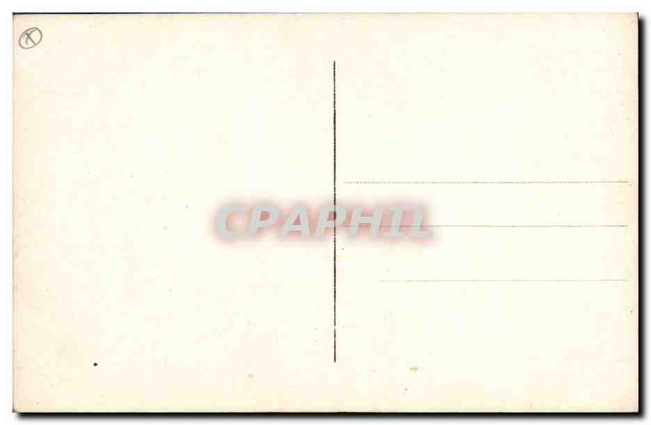 CPA Fantaisie Lune Fleurs Roses — Rückseite