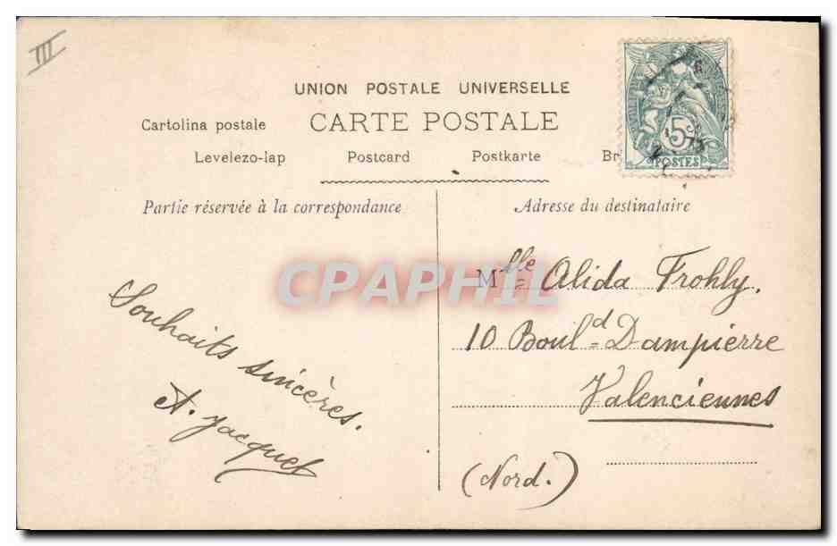 La Bella Laspada — portrait en costume oriental — Walery, Paris, n° 5D56 — Verso