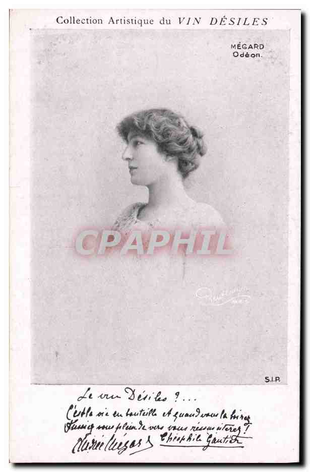 Portrait de femme — Collection Artistique du VIN DÉSILES — MÉGARD Odéon.