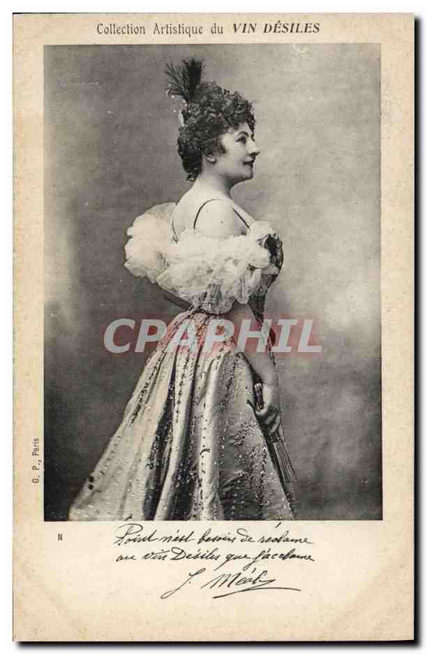 Femme en robe de scène — Collection Artistique du VIN DÉSILES — G. P., Paris, N° N