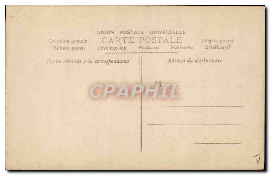 Femme en robe violette à motifs — Andral, Paris — n° 2060 — Verso