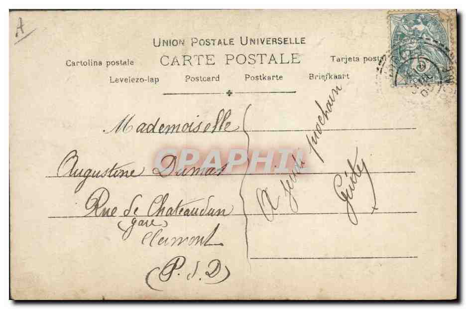 CPA Theatre Brasseur Theatre des Varietes Mr de la Palisse Moliere  — Verso