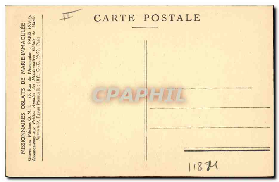 CPA Polaire Missions Esquimaudes Famille esquimaude — Rückseite