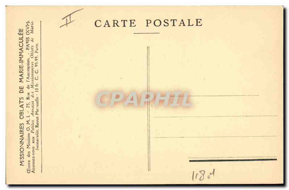 CPA Polaire Missions Esquimaudes L'iglou du vieux Jacques pres de la Mission pour avoir la messe tous les jours — Rückseite