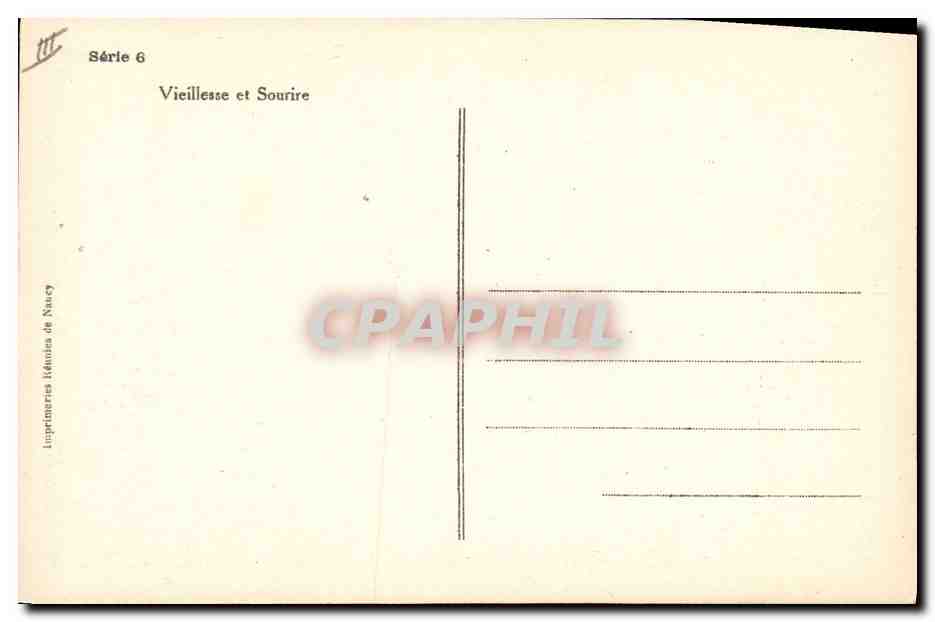 CPA Polaire Vieillesse et sourire — Rückseite