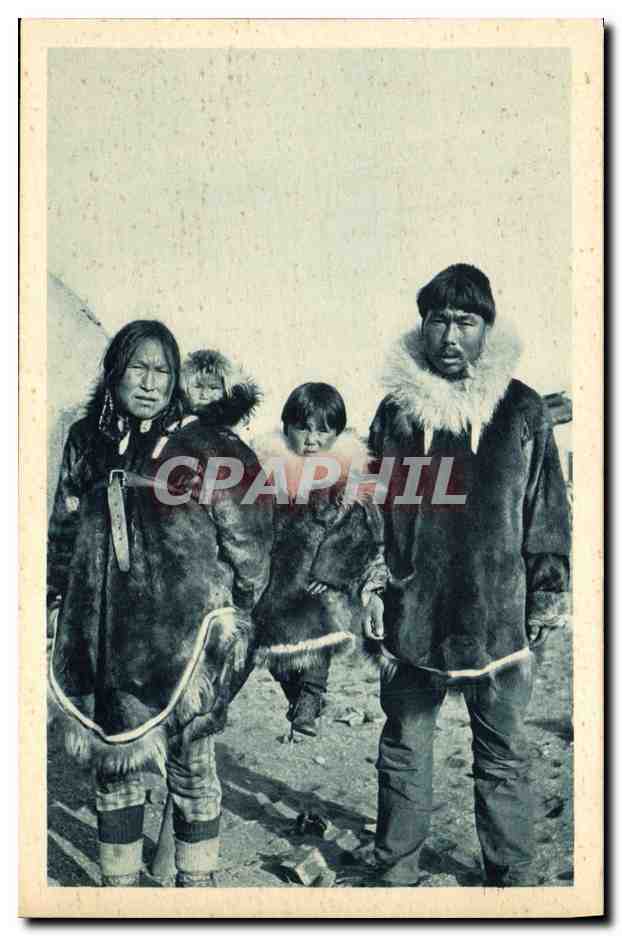 CPA Polaire Ceux que la civilisation n'a pas desaxes Cercle Arctique Alaska