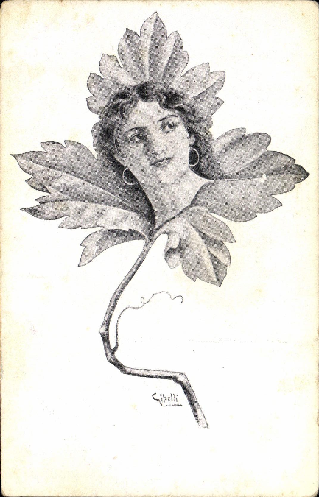 CPA Fantaisie Illustrateur Femme