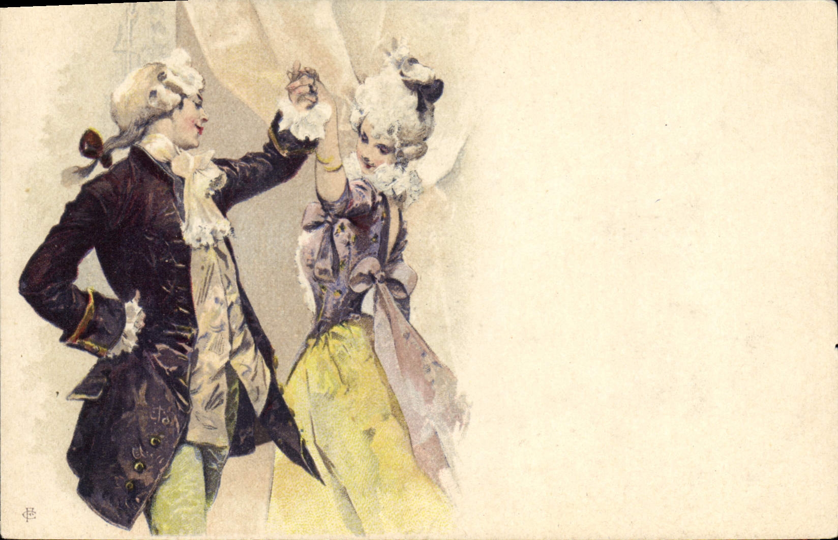 CPA Fantaisie Illustrateur Danse