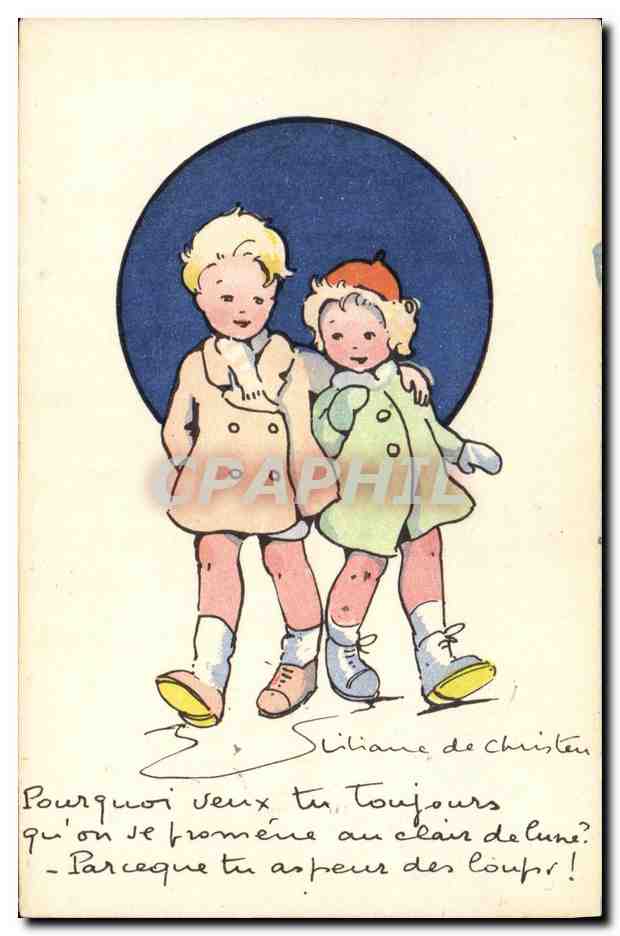 CPA Fantaisie Illustrateur Enfants