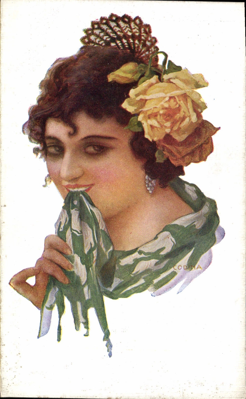 CPA Fantaisie Illustrateur Codina Femme