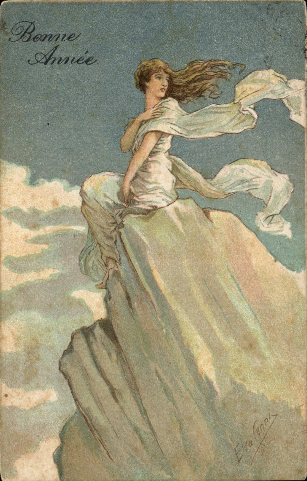 CPA Fantaisie Illustrateur Femme