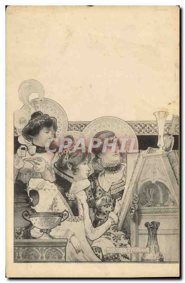 CPA Fantaisie Illustrateur Femmes