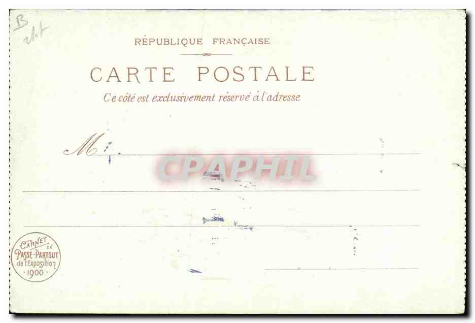 CPA Fantaisie Illustrateur La Roulotte — Rückseite