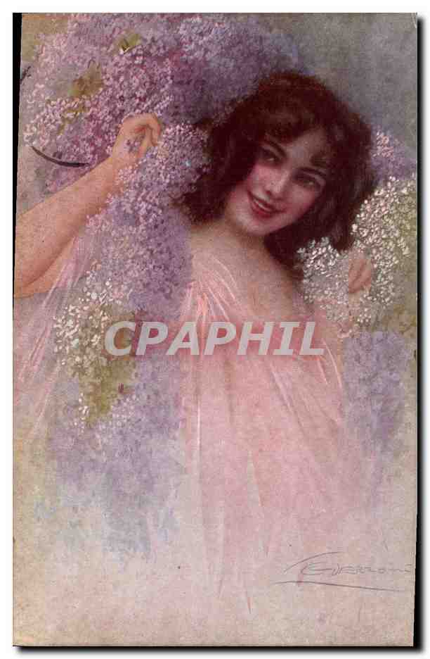 CPA Fantaisie Illustrateur Femme