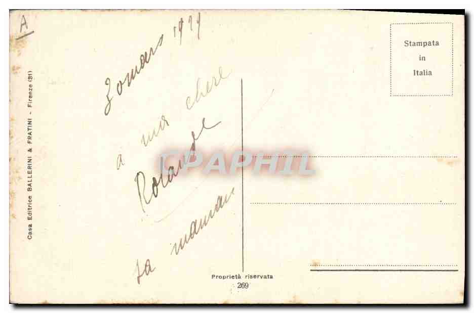 CPA Fantaisie Illustrateur Femme Paques — Verso