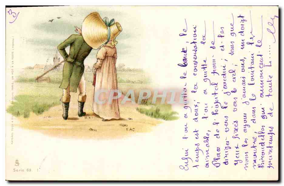 CPA Fantaisie Illustrateur Femme Couple
