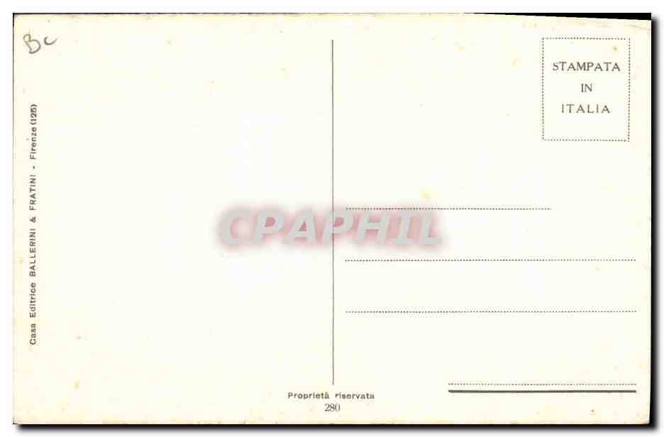 CPA Fantaisie Illustrateur Chiostri  — Verso
