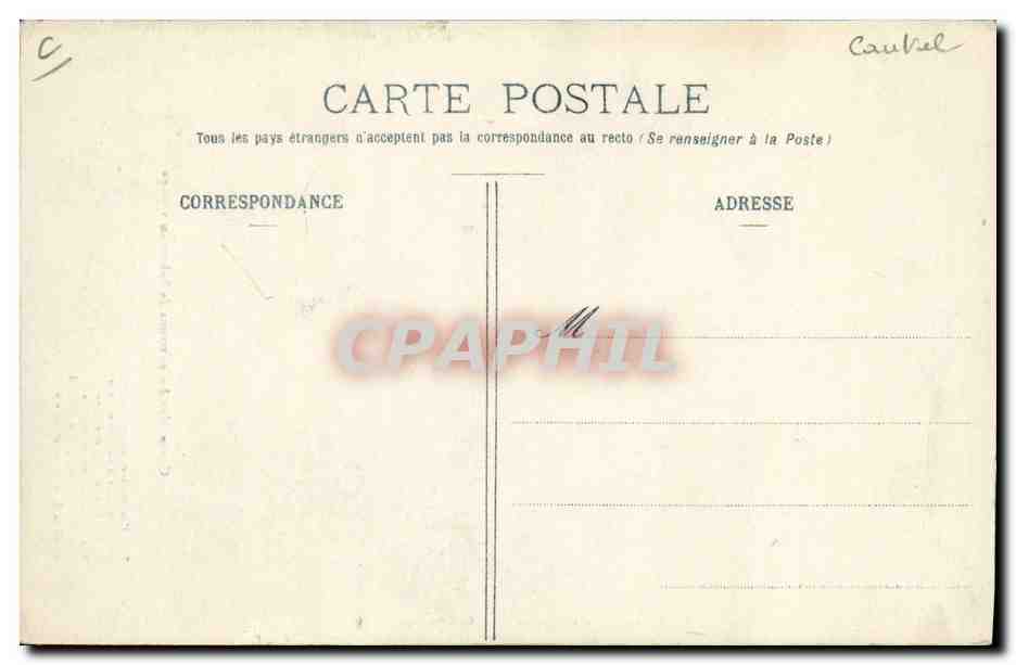 Centenary of the surroundings of Salers on a journey — Carrier & Aurillac, no. 64 — Back