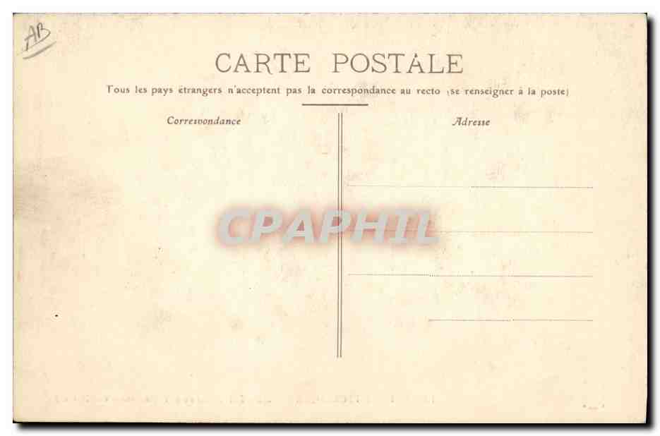 CPA Folklore Auvergne La bourree Presentation des dames — Verso