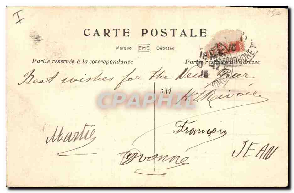 CPA Fantaisie (dessin a la main) Drapeaux — Rückseite