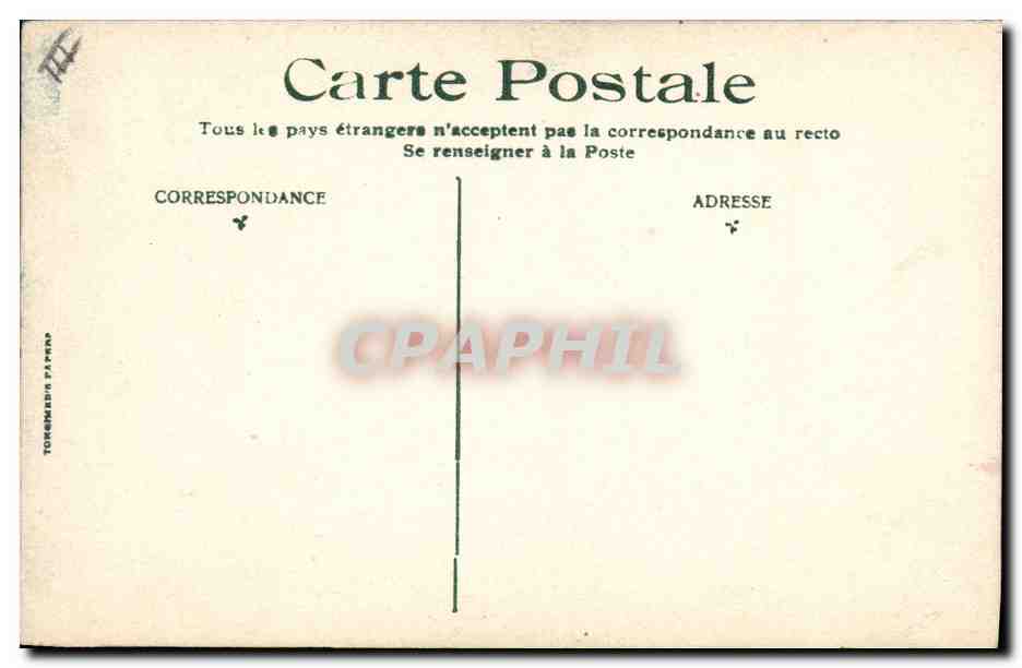 CPA Fantaisie (dessin a la main) Usine — Rückseite